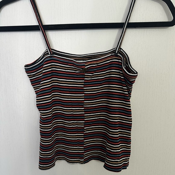 Volcom Cropped Striped Tank - Picture 2 of 4